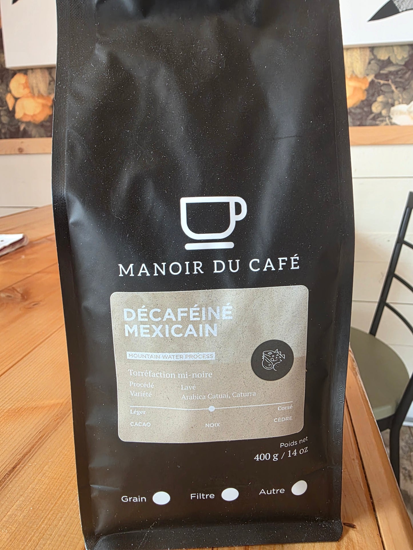 café en grain ''décafeiné mexicain'' 400g