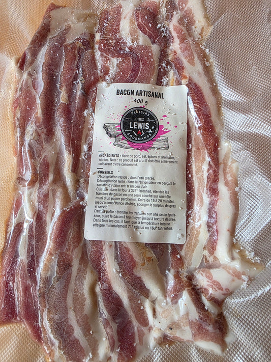 Bacon fumé tranché épais