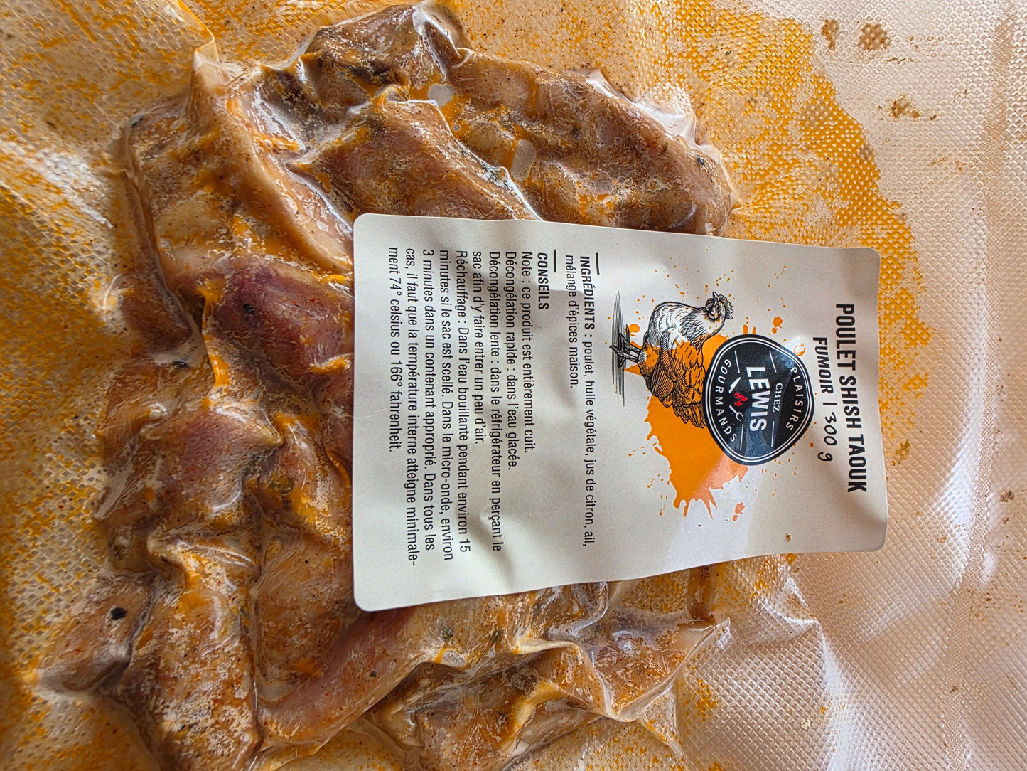 Poulet shish-taouk 300g